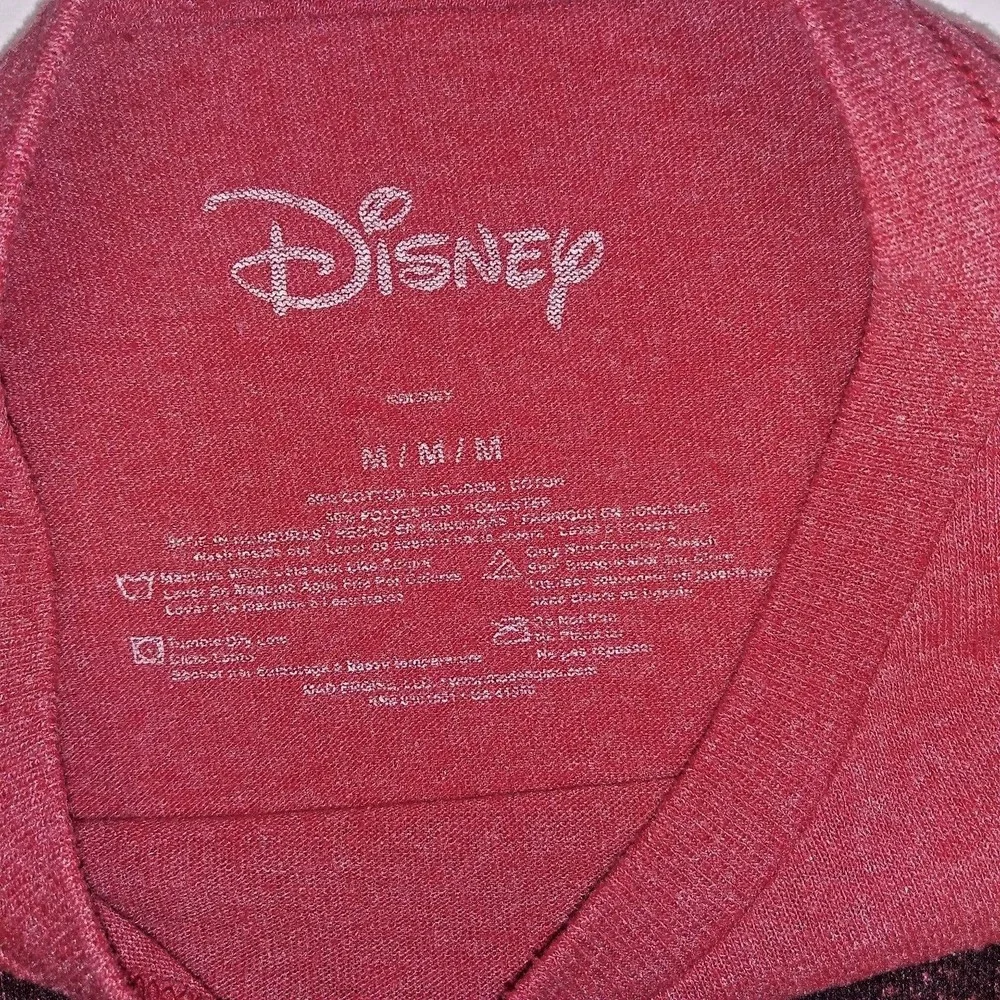 Disney Mickey Mouse Club Mens Size M Red Distressed Look T Shirt Short Sleeve - Picture 3 of 7